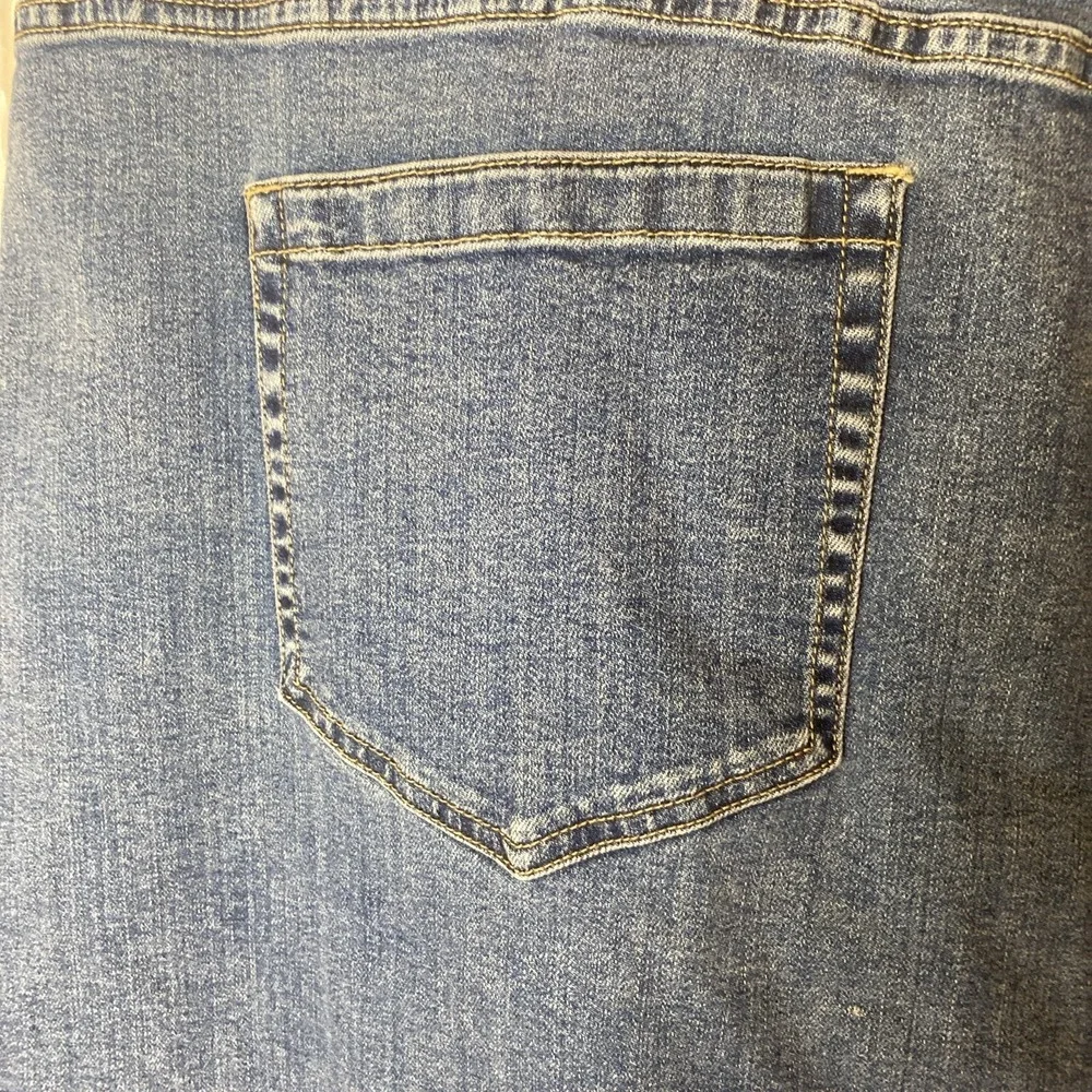 Two‎ By Vince Camuto Denim Skirt Women's Size 24W Med Wash Button Up Pockets